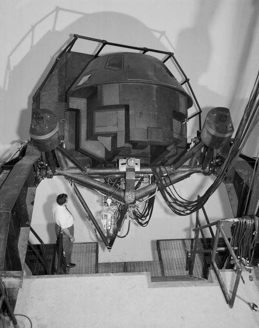 NASA image: Closeup exterior view of Dynamic Crew Procedures Trainer