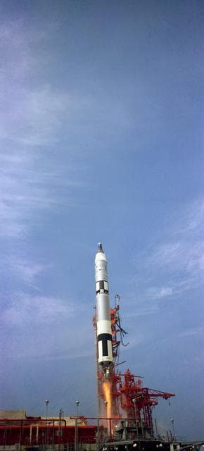 LIFTOFF - GEMINI-TITAN (GT)-8 - ATLAS/AGENA - CAPE