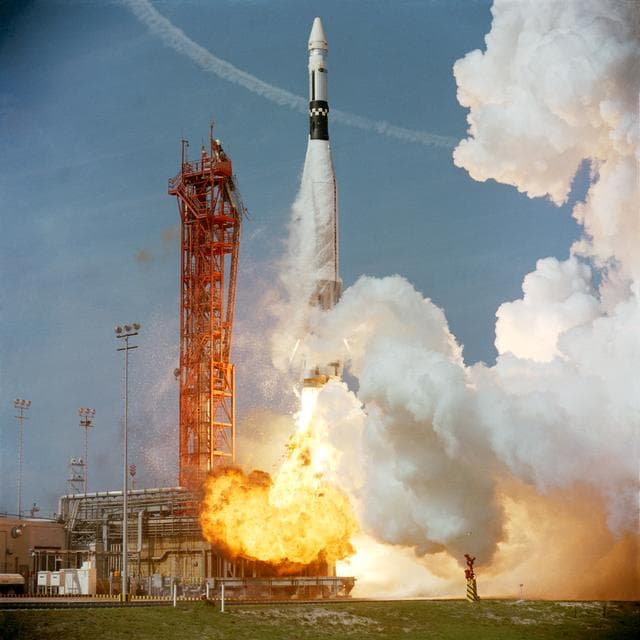 LIFTOFF - GEMINI-TITAN (GT)-8 - ATLAS/AGENA - CAPE