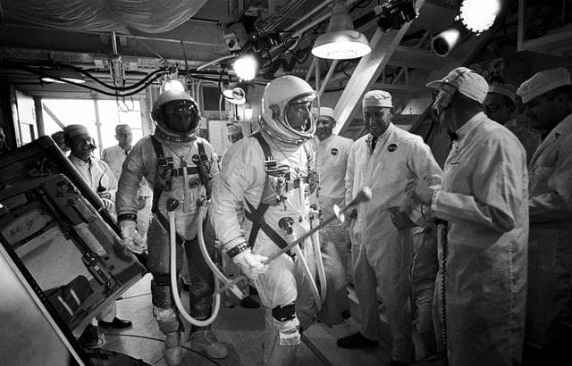 NASA image: GEMINI-TITAN (GT)-9 TEST - ASTRONAUT EUGENE A. WHITE -- PERSONAL - CAPE