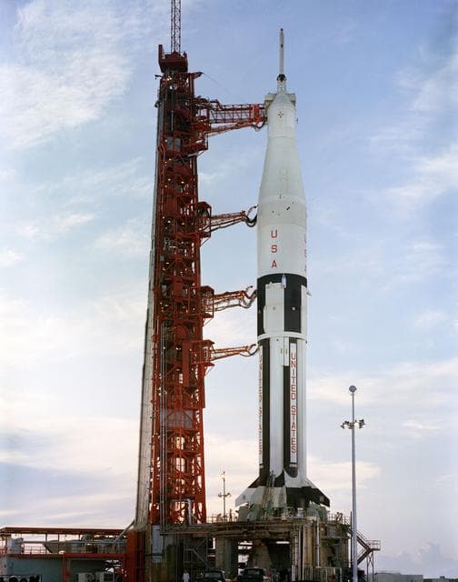 NASA image: LAUNCH COMPLEX (LC)-34 - APOLLO-SATURN (A/S) MISSION 202 - PRELAUNCH ALERT - KSC