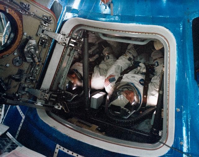 NASA image: Crew Training - Apollo 9 (Alt. Chamber) - KSC
