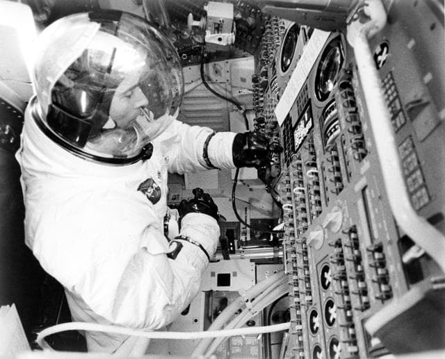 NASA image: Crew Training - Apollo X (Apollo Mission Simulator [AMS]) - KSC