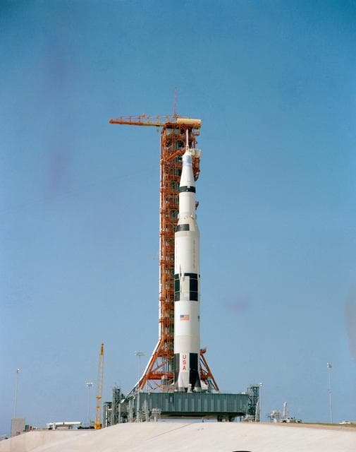NASA image: APOLLO X - LAUNCH VEHICLE APOLLO-SATURN (AS)-505 - COUNTDOWN DEMONSTRATION TEST (CDDT) - KSC