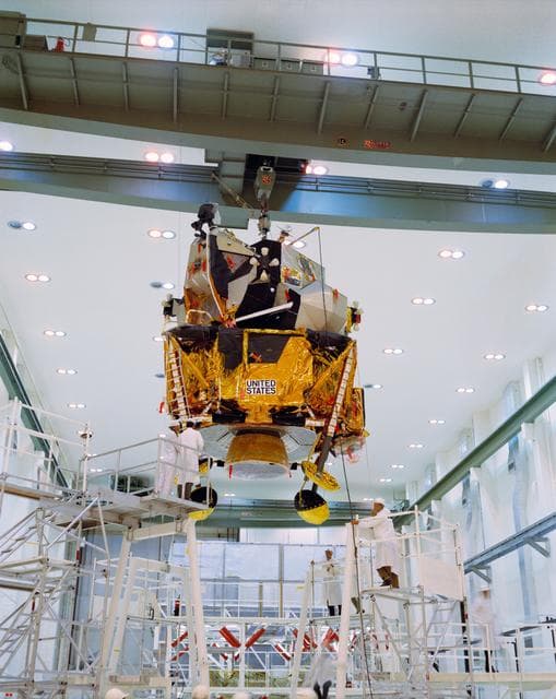 NASA image: APOLLO 12 - LUNAR MODULE (LM)-6 - RELOCATION - KSC