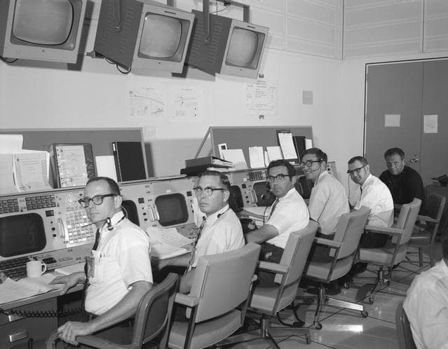 NASA image: Apollo 11 - Space Particle Alert Network (SPAN) - Preparations - Mission Control Center (MCC) - MSC
