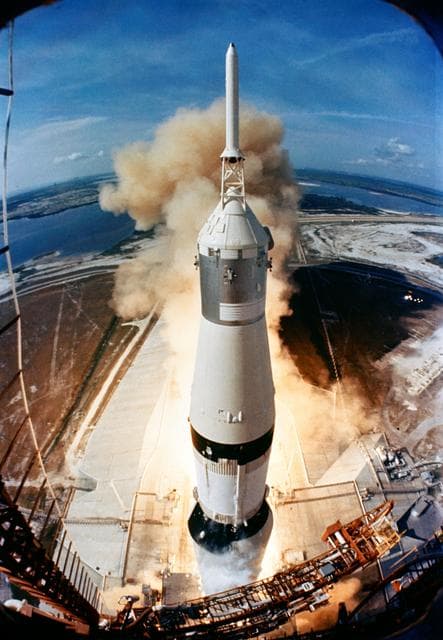 Liftoff of the Apollo 11 lunar landing mission