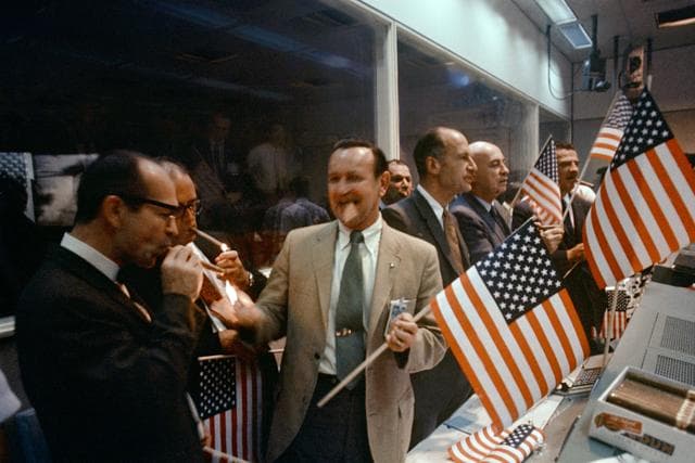 NASA image: Inflight - Apollo XI (Mission Control Center [MCC]) - MSC