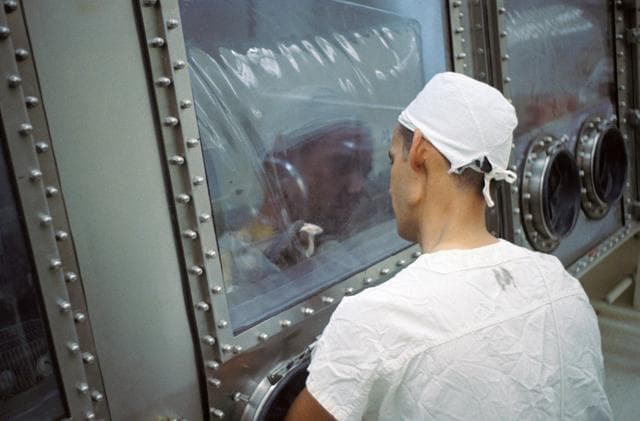 NASA image: LUNAR SAMPLES - APOLLO XI (MICE) - MSC