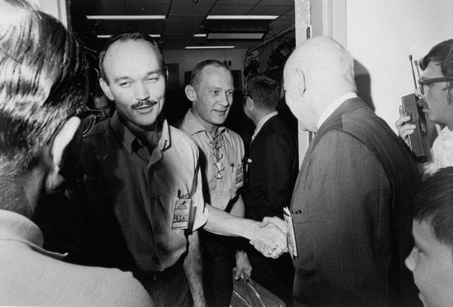 NASA image: Apollo 11 crewmen released from quarantine