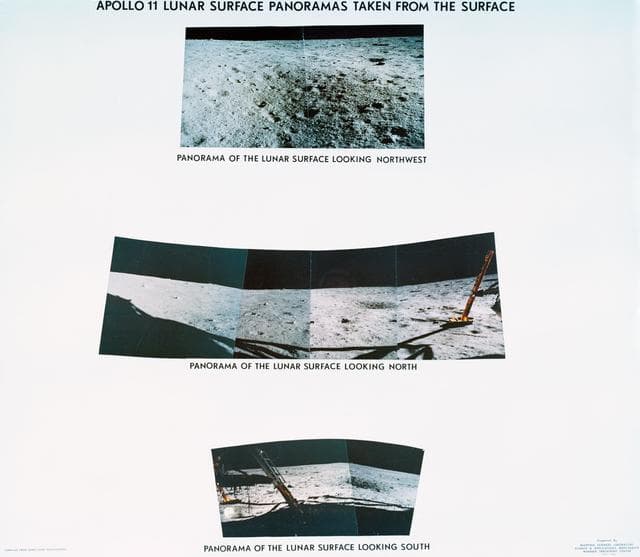 NASA image: Apollo 11 lunar surface panoramic views