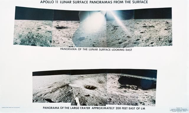 NASA image: Apollo 11 lunar surface panoramic views