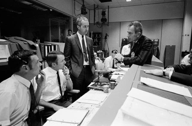 NASA image: View of Mission Control Center during the Apollo 13 emergency return