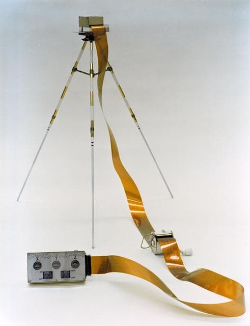 NASA image: View of the Lunar Portable Magnetometer (LPM)