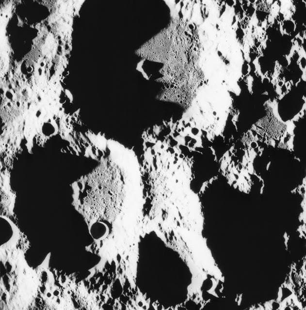 NASA image: Crater Paracelsus - Lunar Farside - Apollo XV