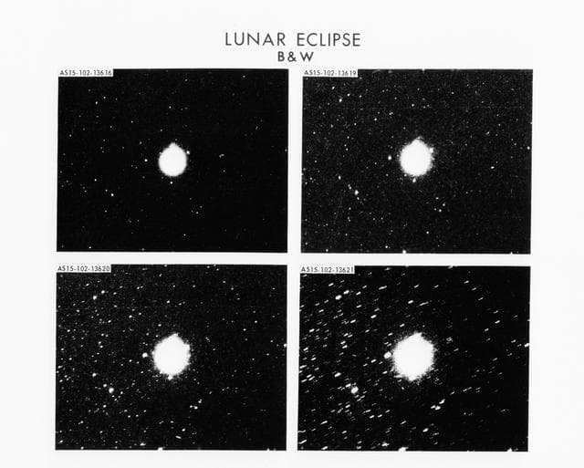NASA image: Apollo 15 Lunar eclipse views
