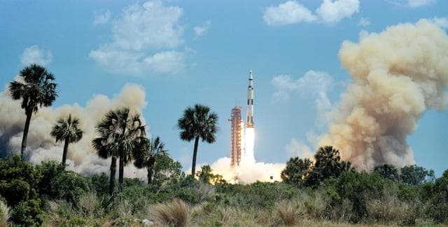 NASA image: APOLLO XVI - LIFTOFF - KSC