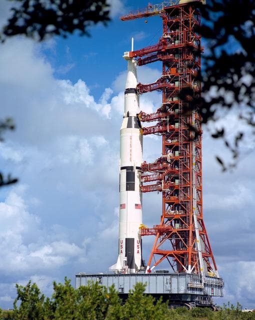 Apollo 17 rollout to launch pad