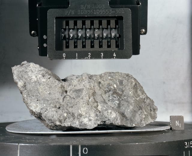 NASA image: View of Apollo 17 lunar rock sample no. 72255