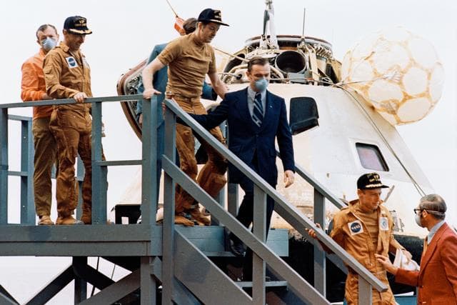 NASA image: SKYLAB II - RECOVERY OPERATIONS - ATLANTIC