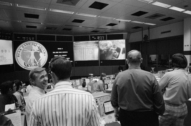 NASA image: Mission Control Center (MCC) View - Skylab (SL)-3 Recovery - JSC