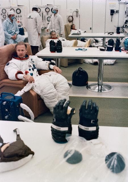 NASA image: Skylab 4 - Prelaunch (Color and B&W)