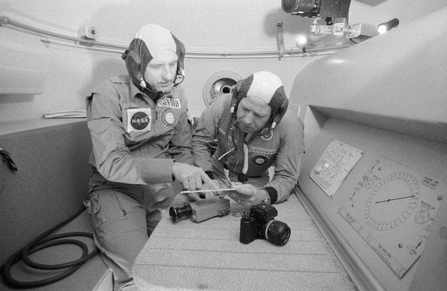 NASA image: Simulations - Joint NASA-USSR Mission - JSC