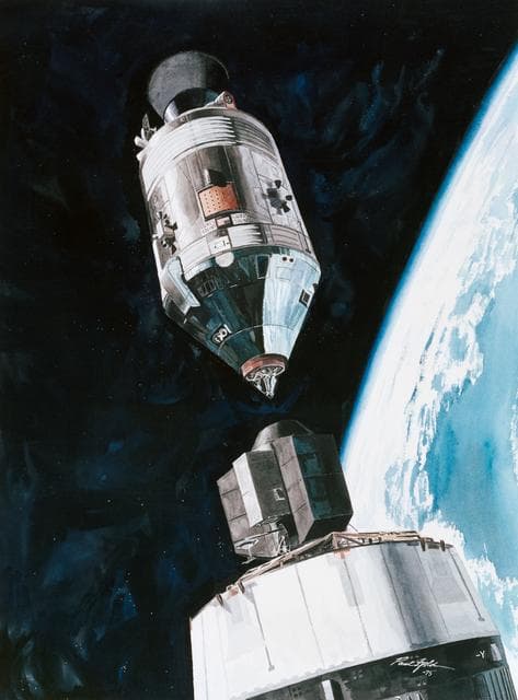 NASA image: APOLLO-SOYUZ TEST PROJECT (ASTP) - ARTIST CONCEPTS
