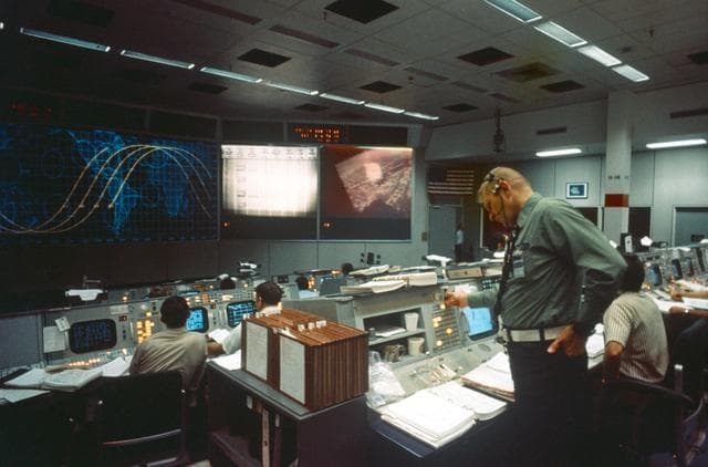 NASA image: MISSION CONTROL CENTER (MCC) - APOLLO-SOYUZ TEST PROJECT (ASTP) - JSC