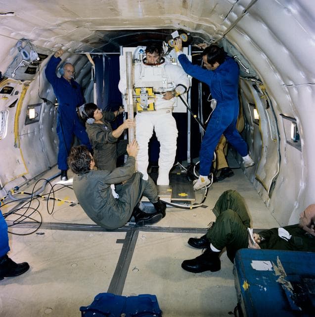 NASA image: ASTRONAUT YOUNG, JOHN W. - ZERO-GRAVITY (ZERO-G) - KC-135