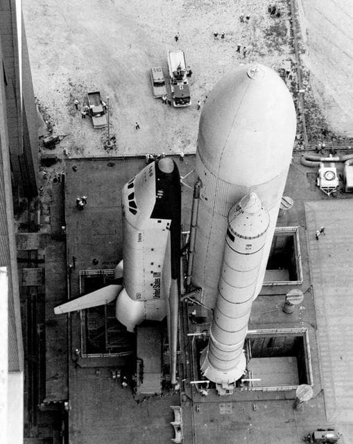 NASA image: Enterprise - Rollout - Vehicle Assembly Building (VAB) - KSC