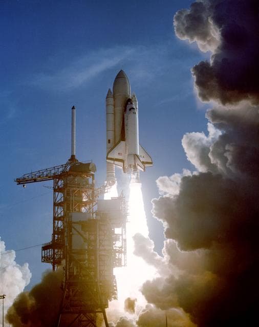 NASA image: Launch Views - Columbia - STS-1 Mission - KSC