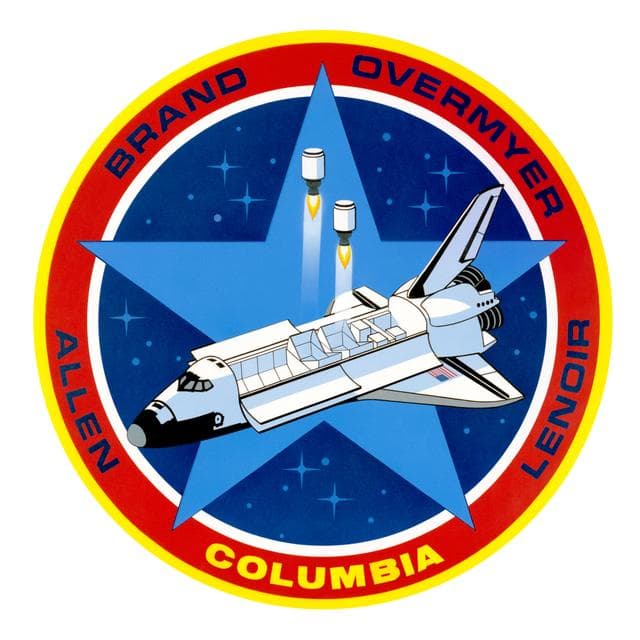 NASA image: OFFICIAL STS-5 CREW PATCH/INSIGNIA