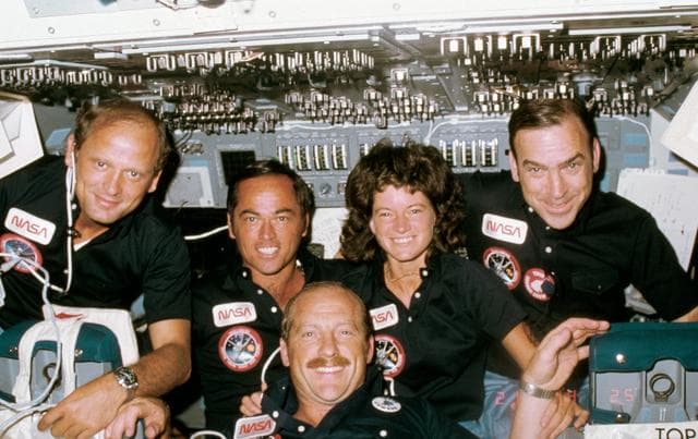NASA image: INFLIGHT (CREW ACTIVITIES) - STS-7