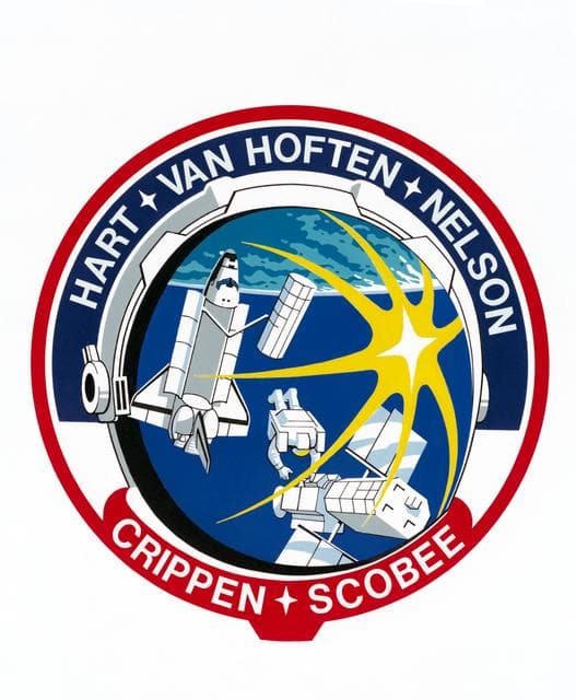 NASA image: SPACE SHUTTLE MISSION 41C - OFFICIAL CREW INSIGNIA