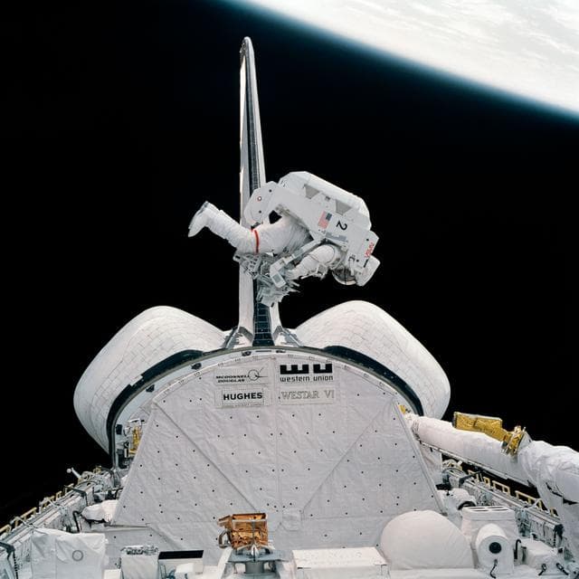 NASA image: View of Astronaut Bruc McCandless during EVA