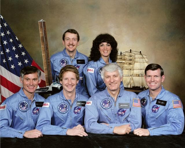 NASA image: Official photo of the 41-D crew