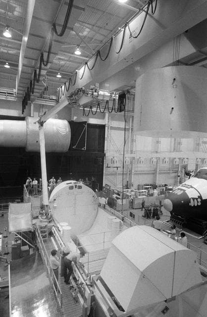 NASA image: Remote Manipulator System (RMS) - Astronaut Ride, Sally (Flyswatter) - JSC