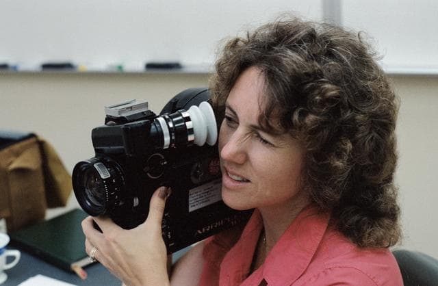 NASA image: "Teacher in Space" Trainees - Arriflex Motion Picture Camera