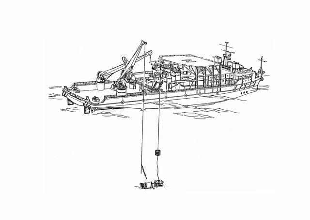 NASA image: Artists concept of the salvage operations offshore of KSC after STS 51-L