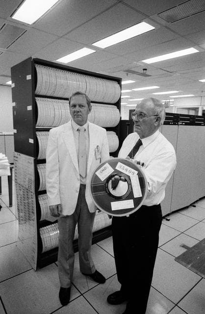 NASA image: Analysis of data on MADS recorder tape from the STS 51-L Challenger