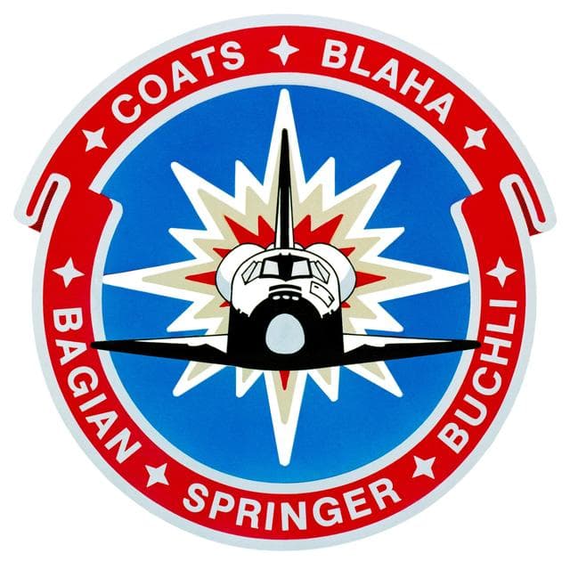 NASA image: STS-29 Discovery, Orbiter Vehicle (OV) 103, crew insignia