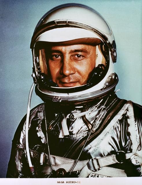 NASA image: Official portrait of Astronaut Virgil I. Grissom in pressure suit