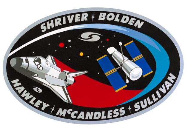 NASA image: STS-31 ATLANTIS ORBITER VEHICLE (OV) 104 - CREW INSIGNIA