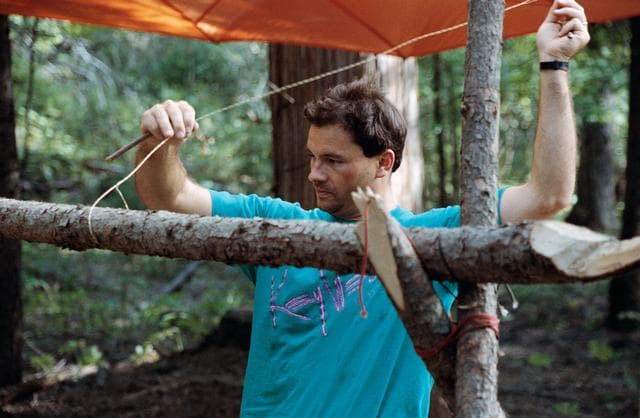 NASA image: Group 14, 1992 Astronaut Class, survival training at Fairchild AFB