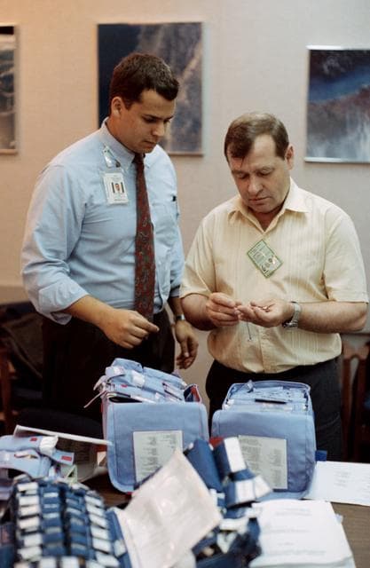 NASA image: Cosmonauts and astronauts during medical operations training