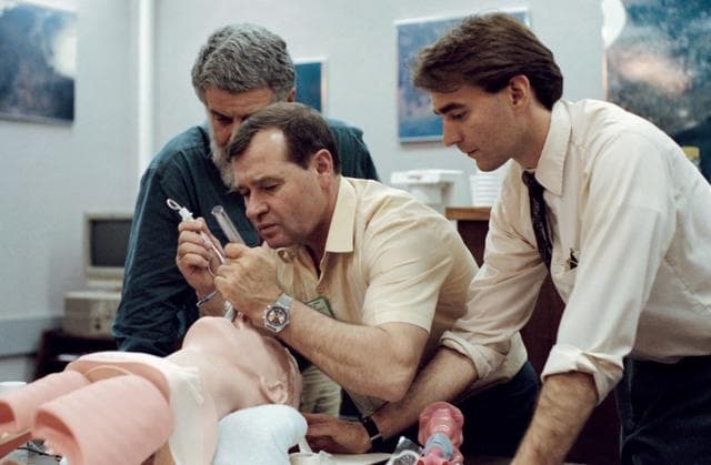 NASA image: Cosmonauts and astronauts during medical operations training
