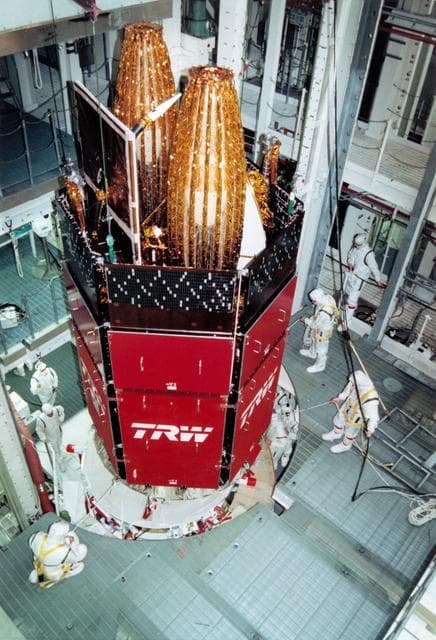 NASA image: STS-70 payload preparations