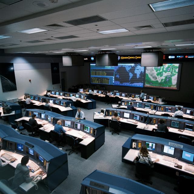 NASA image: Documentation of new mission control center White Flight Control Room (FLCR)