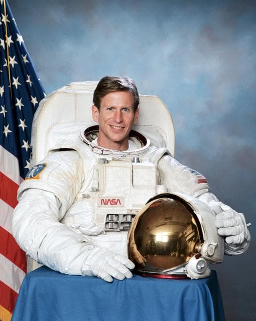 NASA image: Portrait of astronaut Michael L. Gernhardt in his EMU
